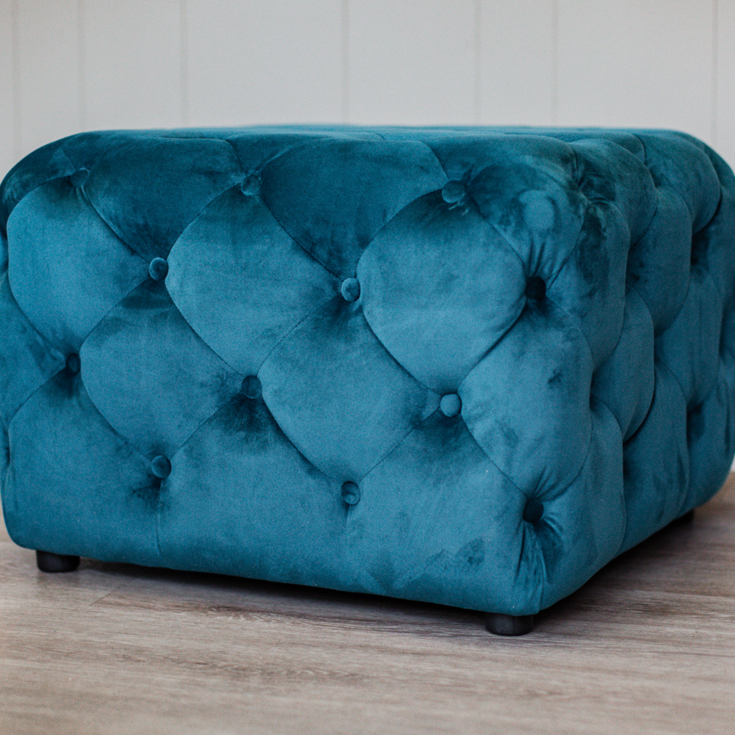 Cui Liu Everly Velvet Tufted Ottoman