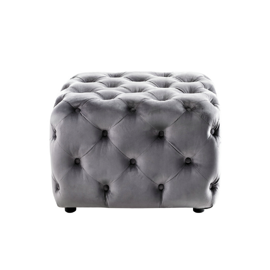 Cui Liu Everly Velvet Tufted Ottoman