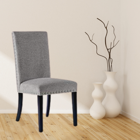 Grey cloth chairs deals