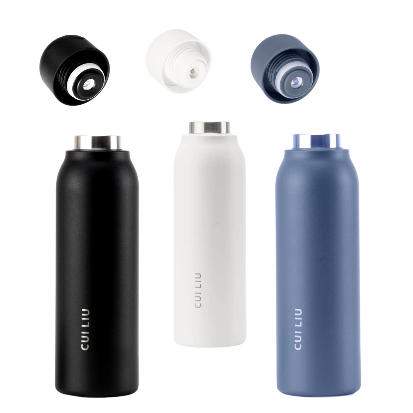 Cui Liu Smart UV Self Cleaning Water Bottle-UV Water Sterilizer and Purification Bottle-Insulated Stainless Steel-20oz