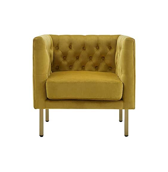 Yellow discount club chair