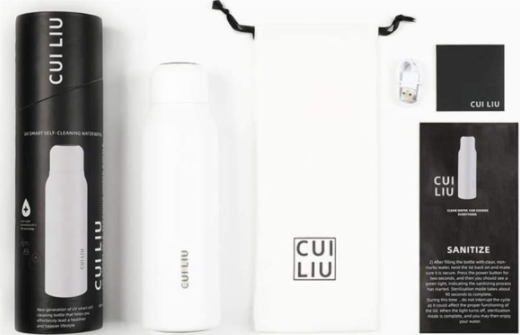 Cui Liu Smart UV Self Cleaning Water Bottle-UV Water Sterilizer and Purification Bottle-Insulated Stainless Steel-20oz