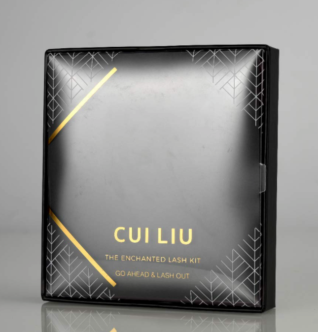 Cui Liu Magnetic Lash Kit with Eyeliner - Set of 3 Natural, Glam and Dramatic Lashes - Easy Application Tweezers Included