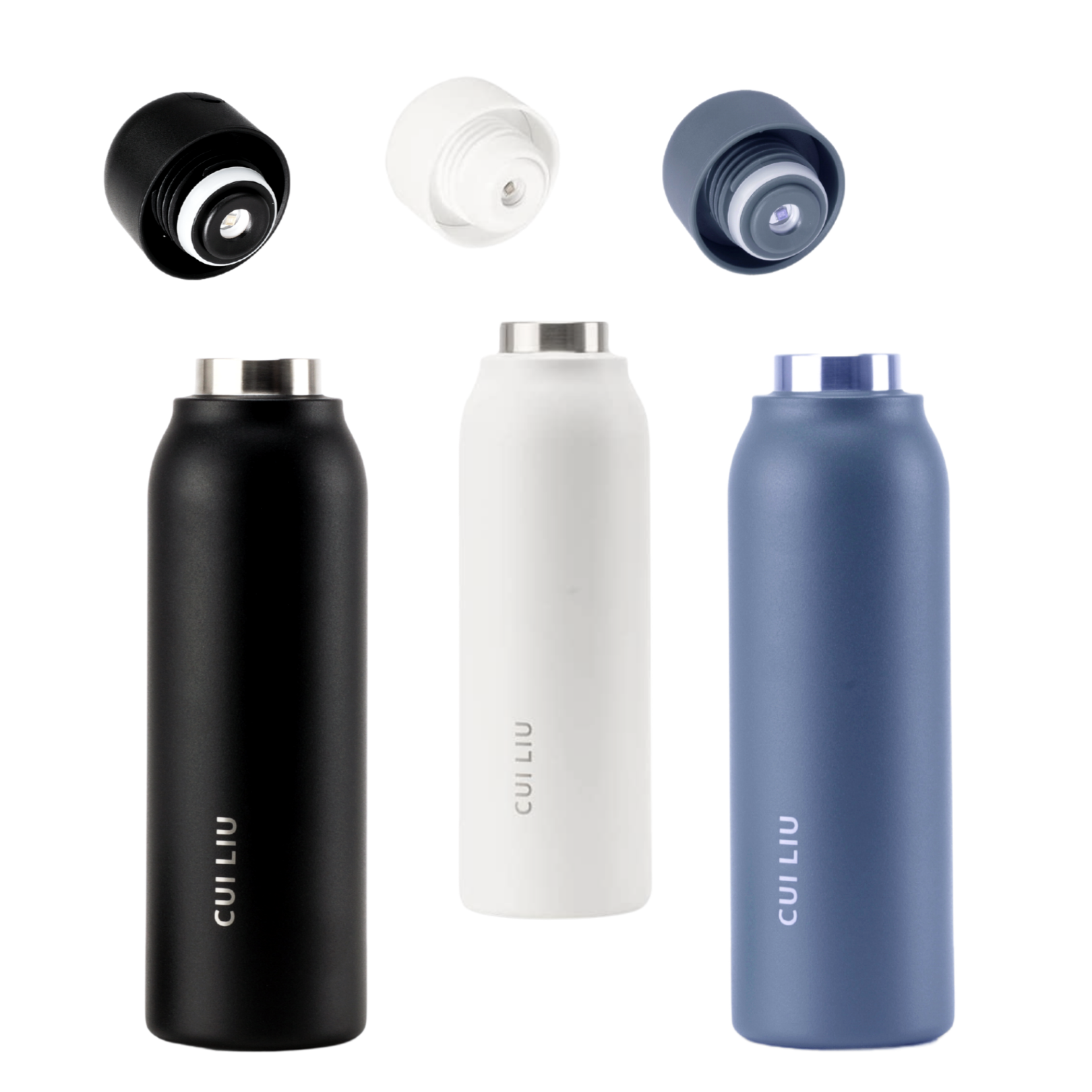 Self-Cleaning and Insulated Stainless Steel Water Bottle with UV